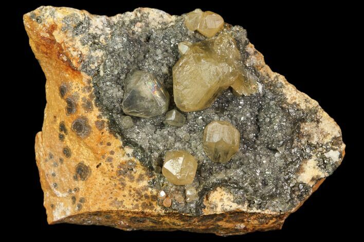 Cerussite Crystals On Galena - Morocco #82361